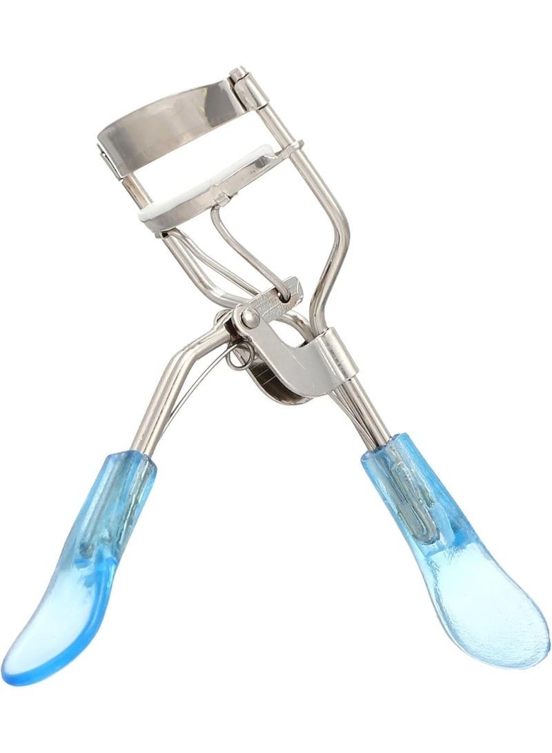 أداة تجعيد الرموش الاحترافية من المعدن والأكريليك – مقبض مريح يناسب جميع أشكال العيون – أداة مكياج عالية الجودة لتجعيد الرموش بسهولة وأمان – مثالية للمبتدئين والمحترفين للحصول على رموش طبيعية وجذابة تدوم طوال اليوم أزرق - Image 2